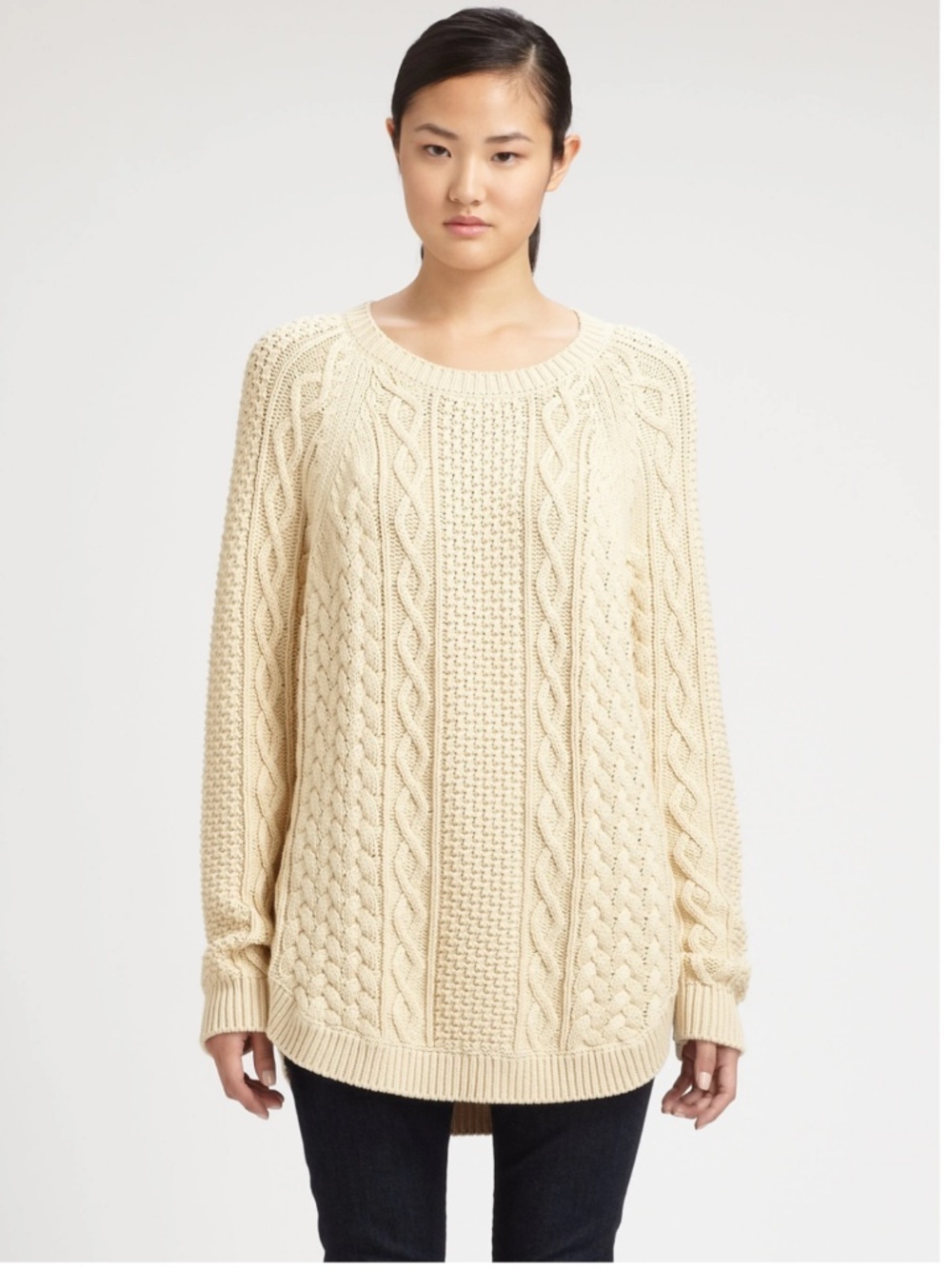 Michael Kors Fisherman Chunky Cable Knit Sweater